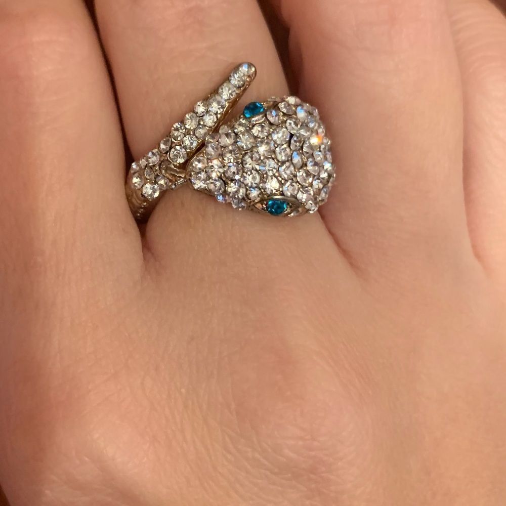 Wrap snake crystal ring - Picture 2 of 4